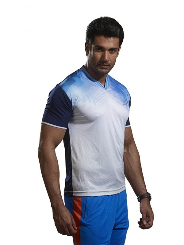 Active Wear T-Shirts - 1604 Navy Casual Sports T-Shirt - Medium