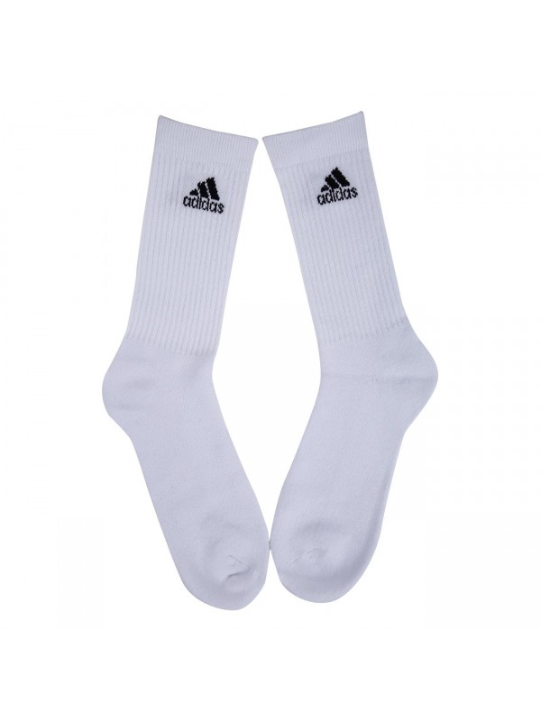 Adidas Men's 67% Cotton 12% Polyester 19% Nylon 1% Elastane Half Cushion Crew Socks (Anthracite, Grey, White, Free Size) - Pack of 3