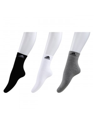 Adidas Men's Cotton Ankle Socks (Pack of 3)