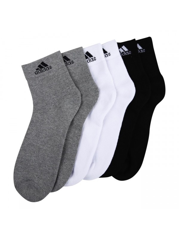 Adidas Men's Cotton Ankle Socks (Pack of 3)