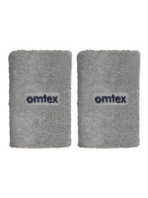 Wrist Sweat Band 5 Inches - Grey Pack Of 2