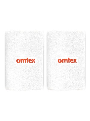 Wrist Sweat Band 5 Inches - White Pack Of 2