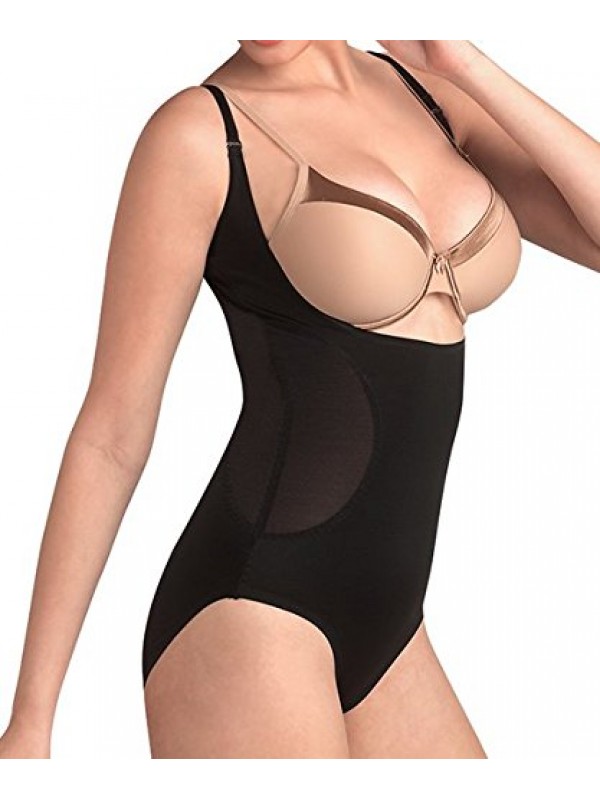 Women's Plain/Solid Shapewear Top (Opal-Black-Xl_Black_X-Large)